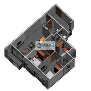 HS-Q5-BH-97.18-入户花园未改-建筑模型