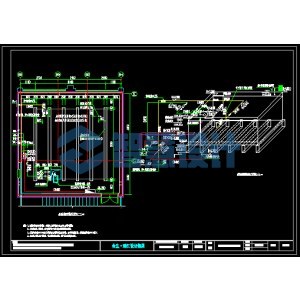屋顶水箱间给排水大样图