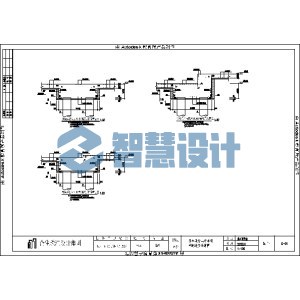 抗水板与多桩承台与钢筋连接示意图